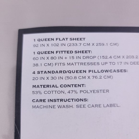 Hotel Style 1200 Thread Count Soft Cotton Sheet Set - Queen Size - Picture 8 of 13